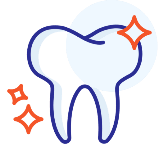 Dental cleaning icon by Loveland Dental Group
